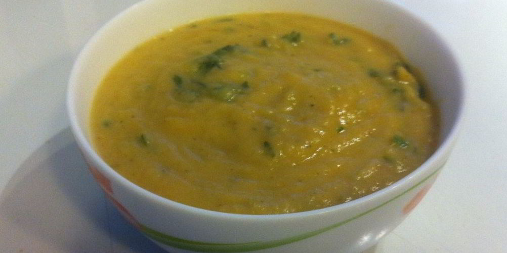 Как приготовить суп-пюре с имбирем, сельдереем и кокосовым молоком