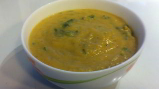 Рецепт Супа-пюре с имбирем, сельдереем и кокосовым молоком