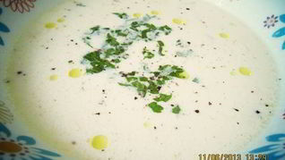 Рецепт Супа-пюре с лососем и креветками