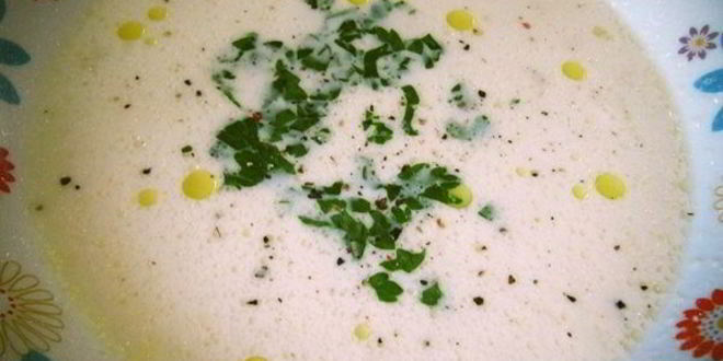 Рецепт супа-пюре с лососем и креветками