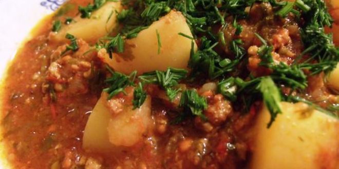 Рецепт супа-пюре с рубленым мясом