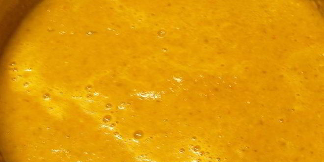 Рецепт супа-пюре с запеченными баклажанами, помидорами и грибами