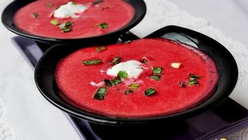 Рецепт Свекольно-апельсинового суп-пюре