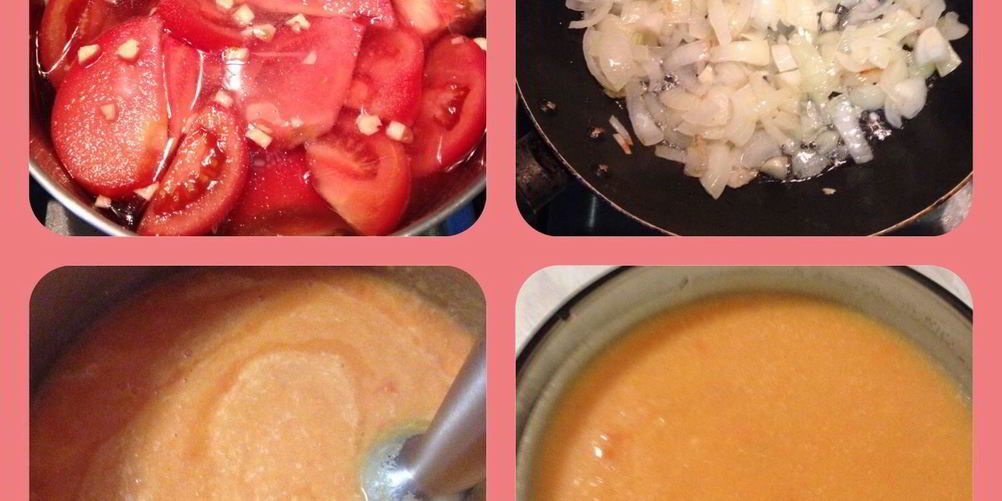 Как приготовить томатный суп-пюре с сыром