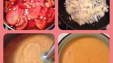 Рецепт Томатного супа-пюре с сыром