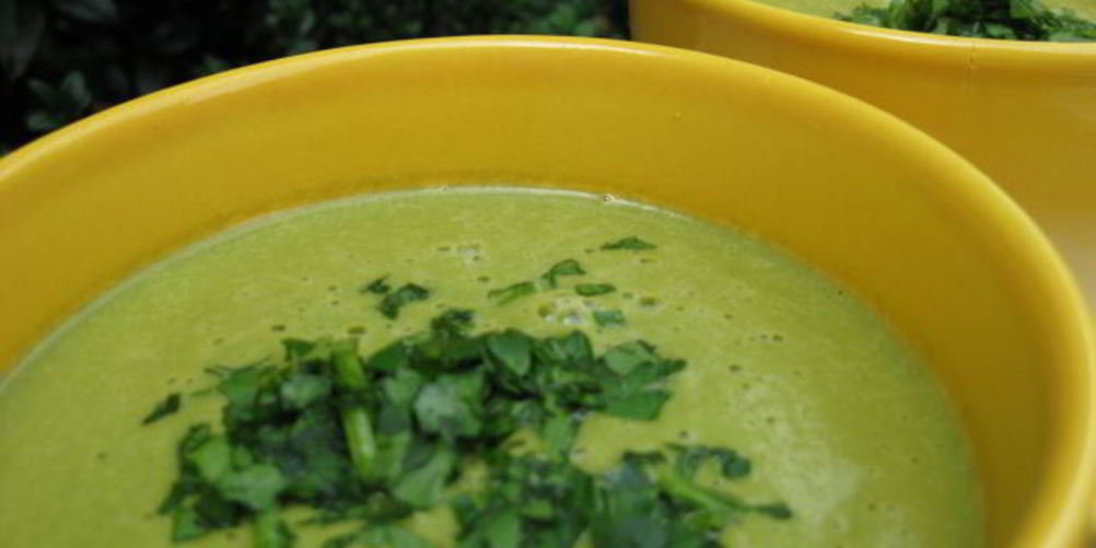 Как приготовить веганский овощной суп-пюре со шпинатом
