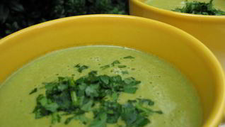 Рецепт Веганского овощной суп-пюре со шпинатом
