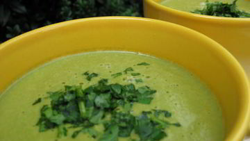 Рецепт Веганского овощной суп-пюре со шпинатом