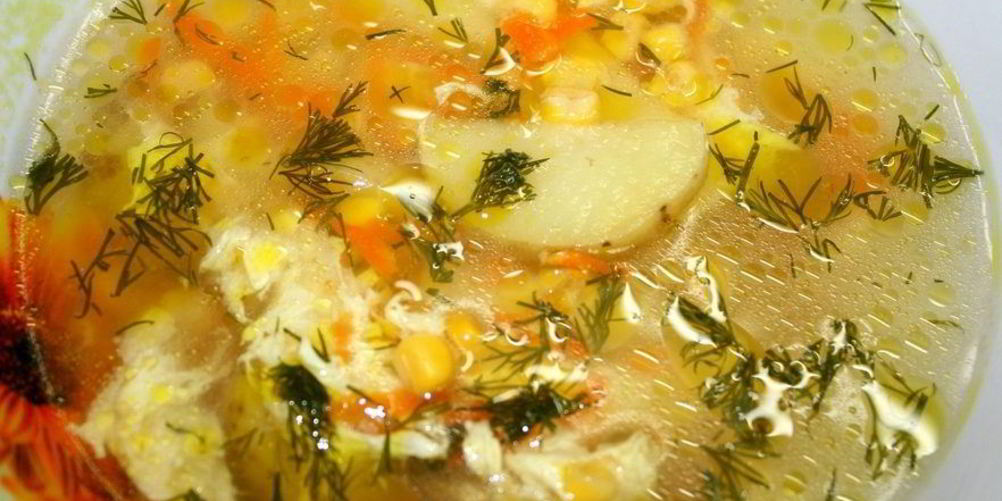 Как приготовить суп с кукурузой консервированной