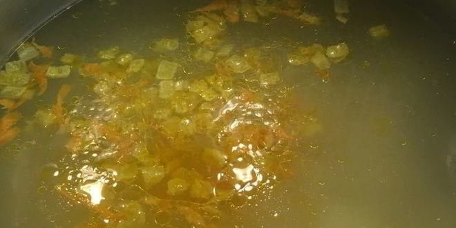 Рецепт супа с мидиями и белорыбицей