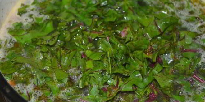 Рецепт супа со свекольной ботвой