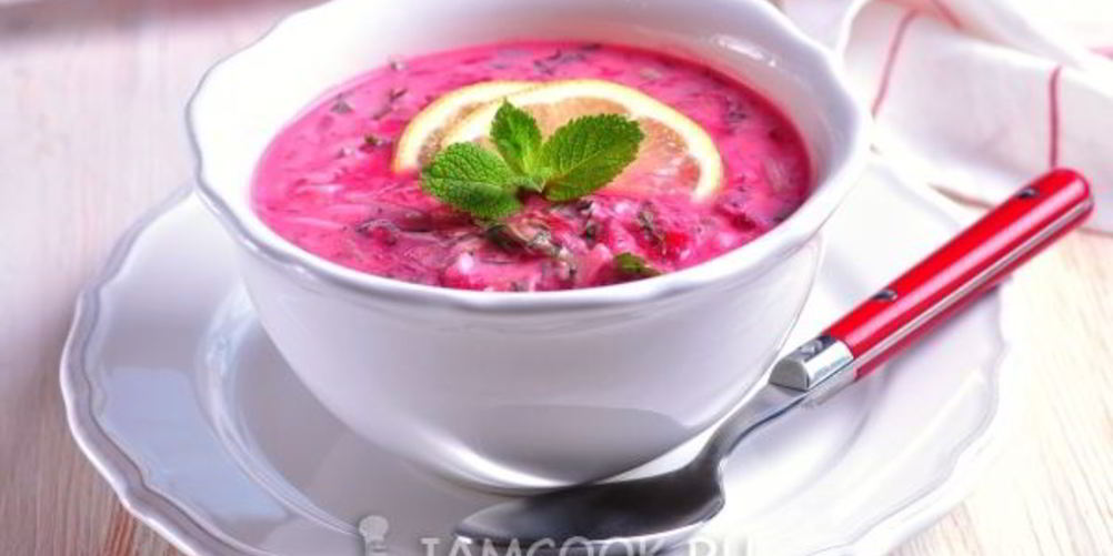 Как приготовить холодный свекольник на кефире