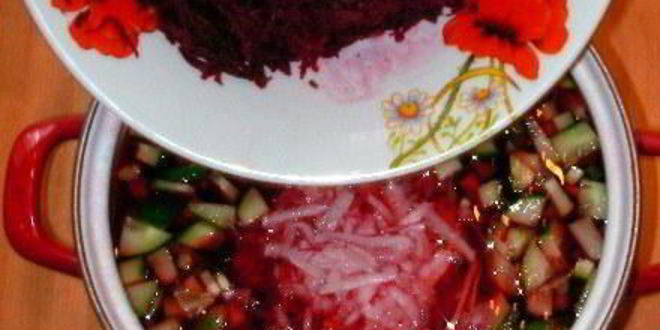 Рецепт холодного свекольника