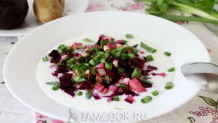 Рецепт Классического холодного свекольника на кефире