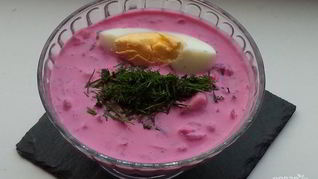 Рецепт Свекольника холодного на кефире