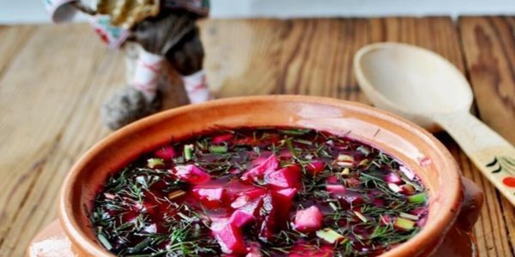 Как приготовить свекольник холодный, с ветчиной