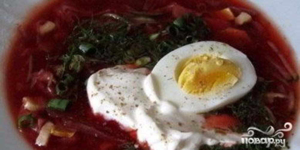 Как приготовить свекольник холодный