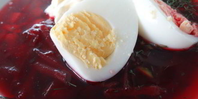 Рецепт свекольника-холодняка с яйцом