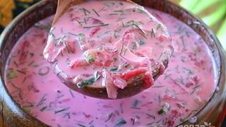 Рецепт Свекольника на кефире холодный