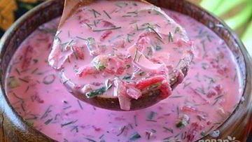 Рецепт Свекольника на кефире холодный