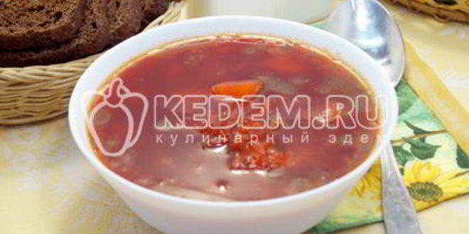 Рецепт свекольника постного