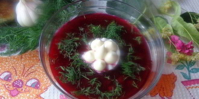 Рецепт свекольника с базиликом
