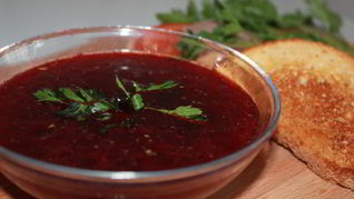 Рецепт Свекольника с гренками