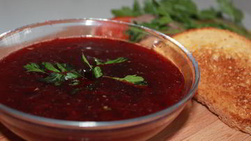 Рецепт Свекольника с гренками