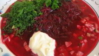 Рецепт Свекольника с колбасой