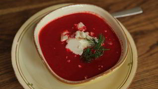 Рецепт Свекольника с козьим сыром