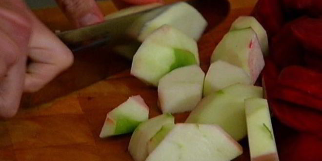 Рецепт свекольника с козьим сыром