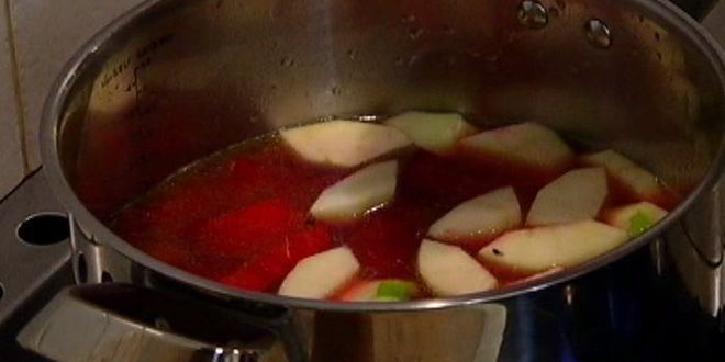 Рецепт свекольника с козьим сыром