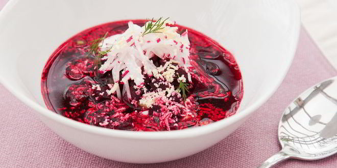 Рецепт свекольника с соленым огурцом