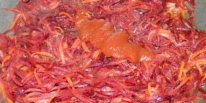 Рецепт вегетарианского свекольника