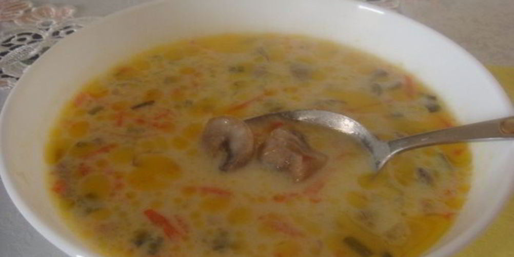 Как приготовить сливочно-сырный суп с шампиньонами