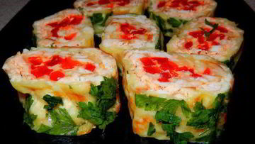 Рецепт Супербыстрого сырно-курино-перечный рулет