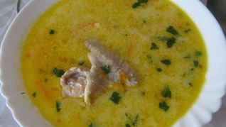 Рецепт Сырного супа из плавленого сыра с курицей
