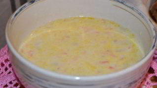 Рецепт Сырного супа с белыми грибами