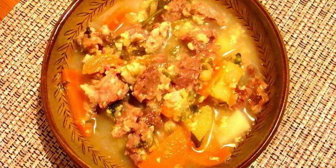 Рецепт сырного супа с говяжьими ребрами