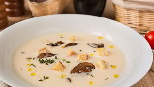 Рецепт Сырного супа с грибами