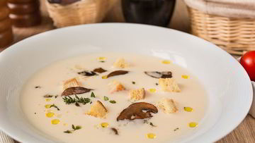 Рецепт Сырного супа с грибами