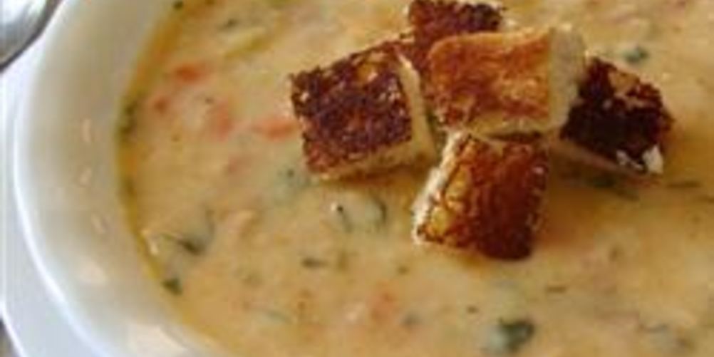 Как приготовить сырный суп с лососем