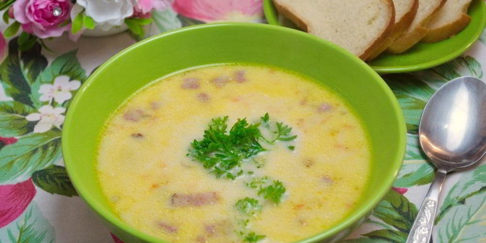 Как приготовить сырный суп с плавленым сыром