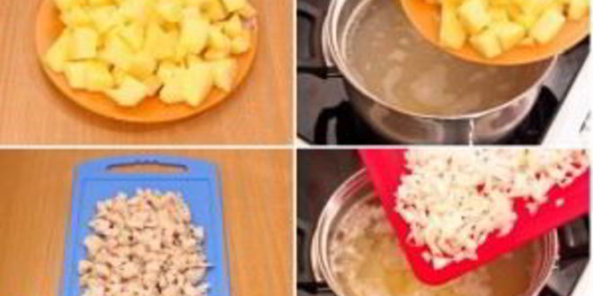 Рецепт сырного супа с рисом