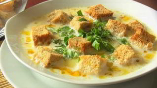 Рецепт Сырного супа со сливками