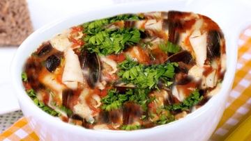 Рецепт Томатного супа с морепродуктами мидии, креветки, кальмары