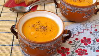 Рецепт Тыквенно-морковного суп с красной чечевицей