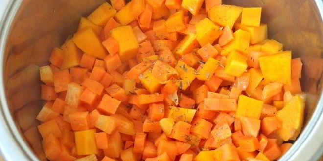 Рецепт тыквенно-морковного суп с красной чечевицей
