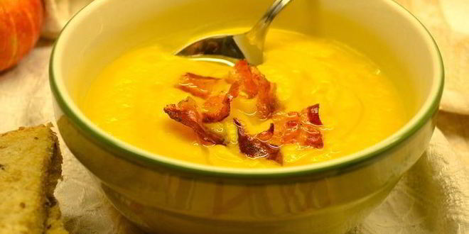 Рецепт тыквенного супа с яблоками