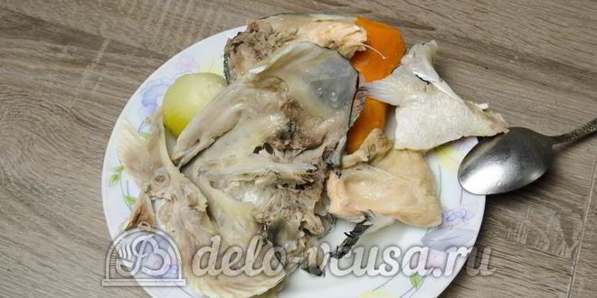 Рецепт ухи из головы семги